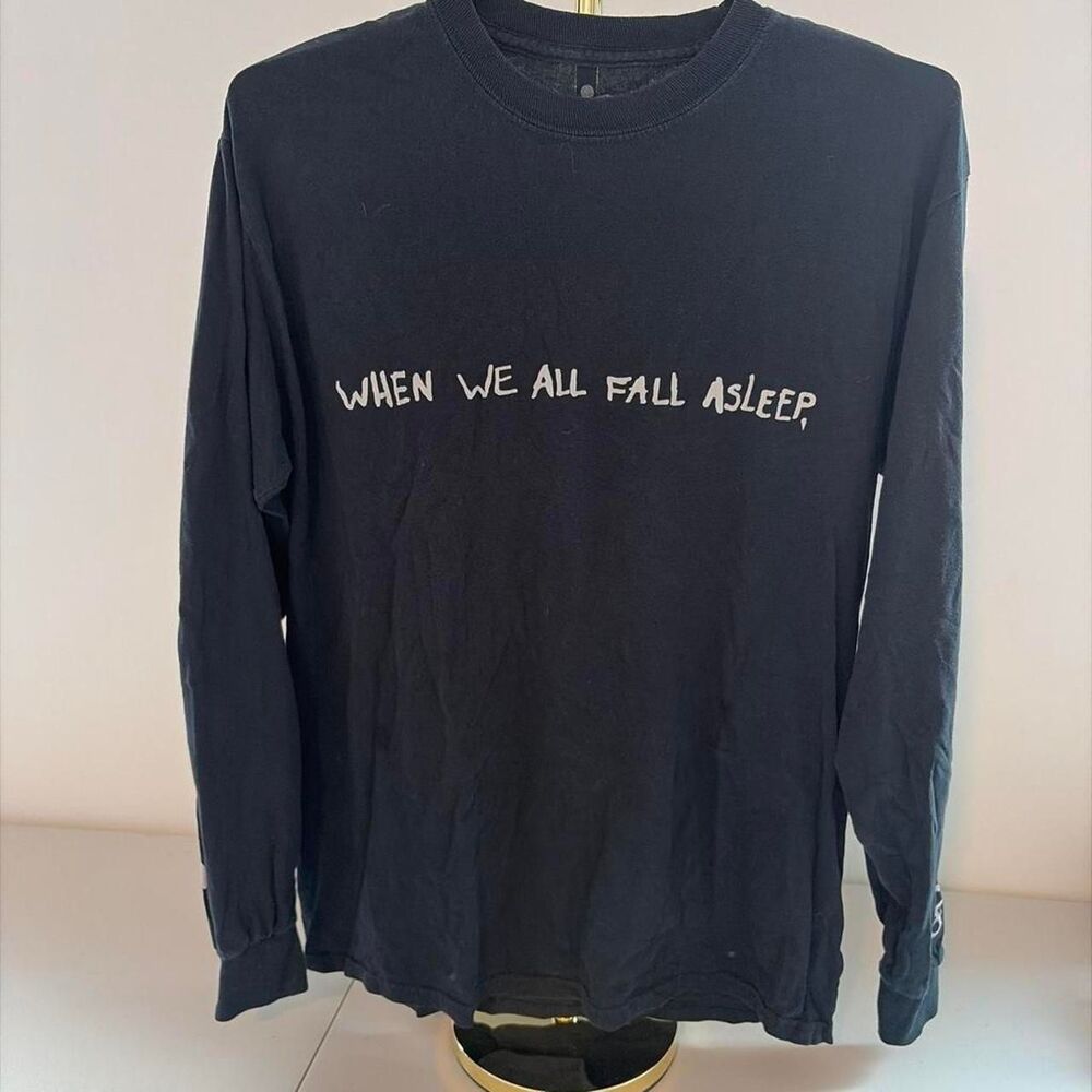 By-billie Men's Black and Navy T-shirt